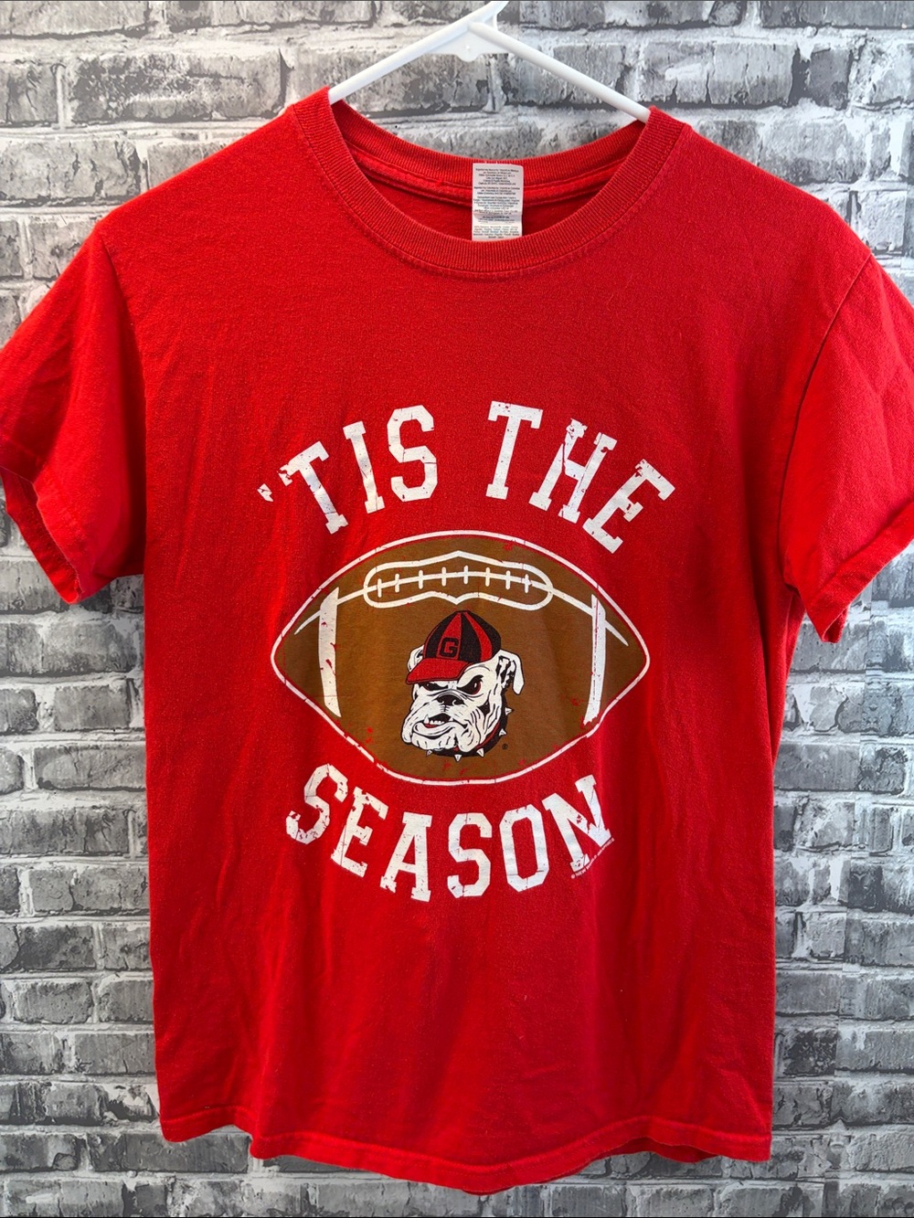Georgia Bulldogs 
Tis The Season Red‎ Football Graphic Tee
